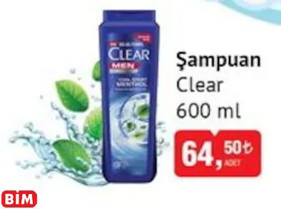 CLEAR ŞAMPUAN CLEAR ŞAMPUAN